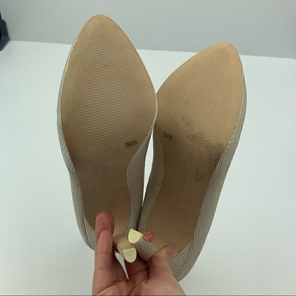 Bcbgeneration heels 7.5 37.5 parade white leather - Picture 6 of 11